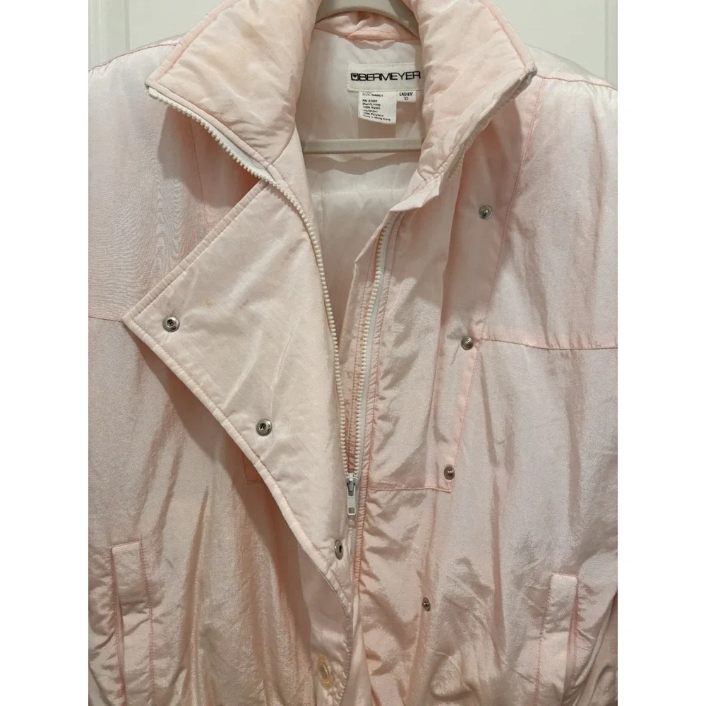 Vintage Obermeyer‎ Women's Ski Jacket Size M Pink Short 90s Y2K Retro